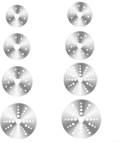 Piastra adattatore a disco per diffusore di calore a induzione, in acciaio inox, per convertire pentole di vetro in piano cottura a induzione (13,8 cm)