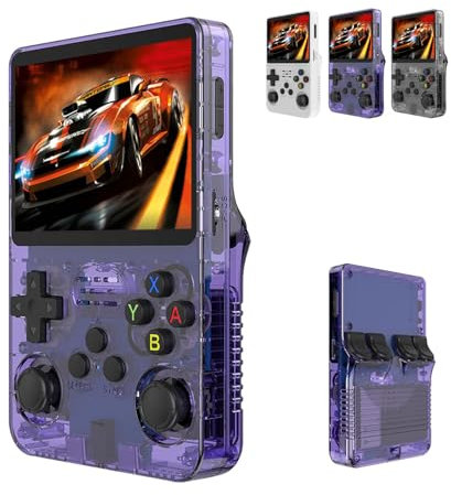 Nouvelle Console de Jeu 2025,Console de Jeu Portable HD 3,5 Pouces sans Fil revisitant Les Classiques, revivez l'âge d'or des Jeux des années 2000 (Violet 68g)