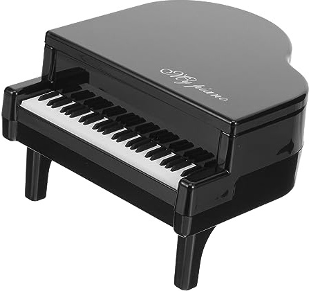 Klavierförmiges Sparschwein aus Kunststoff, Schwarz, Dekorativ | Deko für Klavier, Klavier Geldgeschenk, Fuer Musiker Klavier, Klaviersparschwein