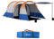 Outsunny Tienda de Campaña Familiar para 2-3 Personas Tienda de Camping Plegable con 2 Habitaciones y Bolsa de Transporte Impermeable para Senderismo 420x200x150 cm Multicolor