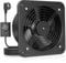 HG Power Ventola Aspirazione 200mm - 980m³/h Ventola Bagno Silenziosa con Valvola di non ritorno, Regolatore di velocità, Spina, Aspiratore Industriale 53.5W per Cucina Garage Seminterrato, Nero