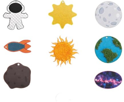 Folpus 8Pcs Sensorischen Fliesen Sensorischen Matten Strukturierte Spielen Matte Strukturierte Boden Fliesen für Kindertagesstätten