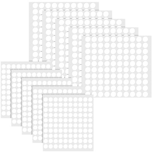 Teaaha 10 Sheet Sticky Dots Double Sided Foam Round Glue Point Dot, 3D Clear Adhesive Dots Tape Stickers for Craft, Card Making, Marked Candles, Scrapbook, Poster and DIY Projects (0.3in & 0.4in)