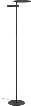 Eglo LED Floor lamp Castelpoto 1, Living Room Light with Touch | dimmable fixture up- and downlight, metal matt black, warm to cool white, 180 cm tall