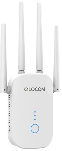 QLOCOM 1200Mbit/s Dualband Repeater 2.4Ghz+5G Signalverstärker Abdeckung bis zu 200m² xndghreuyas