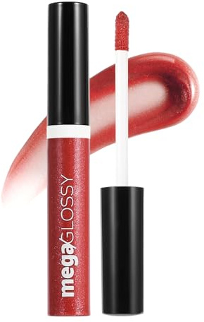 Erinde Shimmer Lip Gloss, Hoher Glanz & Feiner Schimmer, 3D Effekt Feuchtigkeitsspendender Lipgloss, Langanhaltend und Hochpigmentiert, Für Vollere und Definierte Lippen, Vegan & Tierversuchsfrei #06