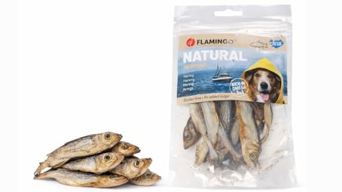 Leckerli Hund – Hering Snack – 60g – Natürliche Belohnung mit Taurin & Omega 3 – Flamingo