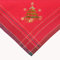 Raebel OHG Mitteldecke 85 cm x 85 cm, Quadratisch, Rot, Damastwebe, Stickerei, Weihnachten, 4 Personen, Polyester, Waschbar bis 40°C