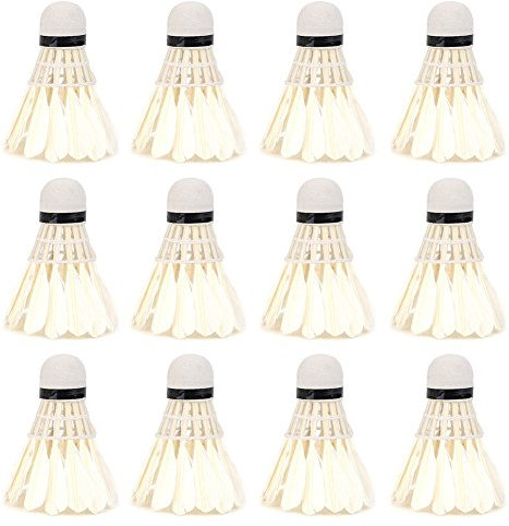 VGEBY1 Badminton Balls, 12Pcs/Lot White Shuttlecocks for Outdoor Sports