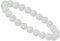 ELEDORO echtes Edelstein Perlen Armband - Natürliche Chakra Power Steine, Stretch Design, 8mm (Achat schneeweiß)