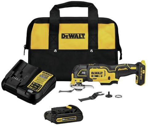 DEWALT DCS356C1 - Kit de herramientas oscilantes de 20 V MAX XR, 3 velocidades
