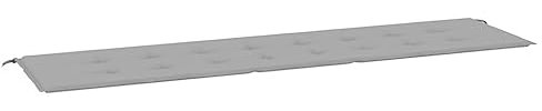 vidaXL Gartenbankauflage, Bankauflage Sitzkissen Outdoor, Polsterauflage Auflage für Gartenbank, Bankpolster Bankkissen, Grau 200x50x4cm Oxford-Gewebe