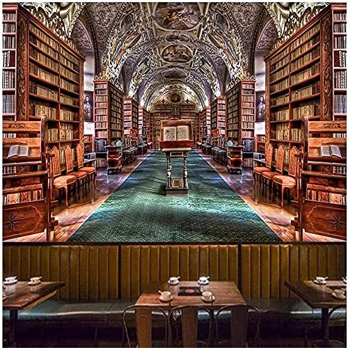 XiuTaiLtd 3D European Style Retro Bücherregal Bibliothek Tapete Bar Tooling Hintergrundwand Moderne Tapete für Wohnzimmer fototapete 3d Tapete effekt-150x105 CM
