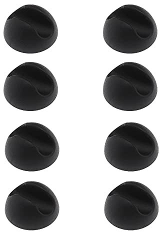 8 Tischbeine aus Haarnadel, Bodenschutz aus Silikon, geeignet für Metallfüße von 10 – 12 mm, Schwarz