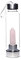 RHESHIN Quarzkristall-Wasserflasche, natürlicher Quarz, Edelstein, Kristallglas, Wasserflasche, Spitze mit Kristallstab (6.8 cm, 28.6cm) (Rosa Kristall)