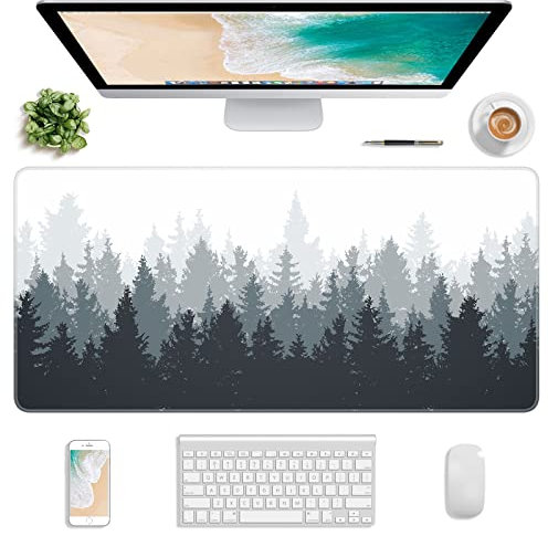 Atufsuat Erweitertes Gaming-Mauspad, XXL großes Mauspad 77 x 36 cm, Computer-Tastatur-Mauspad, wasserdichte Schreibtischunterlage mit Genähten Kanten und Rutschfester Unterseite für Frauen im Büro