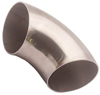 Rohrbogen 90 Grad, Asudaro 2,75 Zoll/3 Zoll/2,5 Zoll/3,5 Zoll Universal Auspuffrohrbogen Auspuff Ellenbogen Auspuffrohr Edelstahl Auspuff Rohradapter Schweißfitting,2,5 Zoll