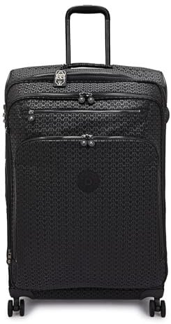 Kipling NEW YOURI SPIN L Großer, erweiterbarer Spinner, aufrecht, Signature Emb (Schwarz)