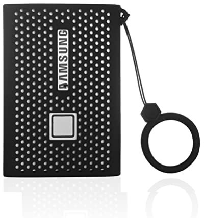SSD T7 Voyager Stockage étuis, étui de Protection en Silicone Compatible avec Disques SSD Portables Samsung T7 1 to 2 to 500 Go, étui Souple léger Anti-Rayures (Noir)