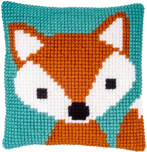 Vervaco Cross Stitch Cushion The Little Fox 25 x 25 cm