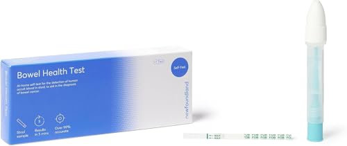 Newfoundland Bowel Health Home Test Kit - Simple to Administer for Colon Heath - Stool Sample for Occult Blood - Monitoring Your Bowel Health - CE Certified - Single Test Self-Testing Kit
