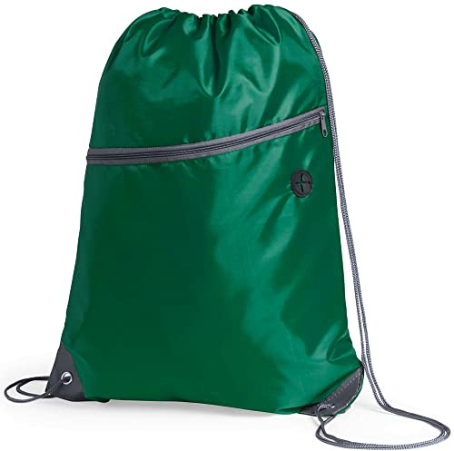 eBuyGB Unisex's Travel Sack Cinch Drawstring Zipper Bag, 1