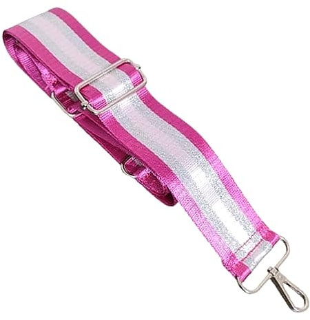 Breiter Taschengurt Schultergurt Tragegurt 5cm Breite Tasche Schulterriemen für Crossbody Bag Gurt Streifengurt (D-Rose)