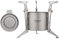 Irfora Alcohol Stove,Titanium Alcohol Stove With Lid Foldable Legs And Pot Supports For Camping Hiking Backpacking Outdoor Cooking Stove