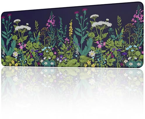 EFISH Japanese Mouse Pad (800 * 300 * 3 MM) Extended Large Mouse Mat Desk Pad, Stitched Edges Mousepad,Non-Slip Rubber Base,XL Gaming Mouse Pad for Office & Home