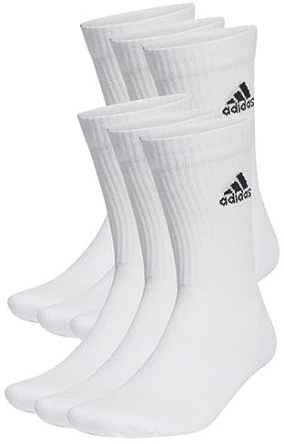 adidas 6 Paar SPW CREW 6p Tennissocken Sportspocken Unisex, Farbe:White, Socken & Strümpfe:43-45