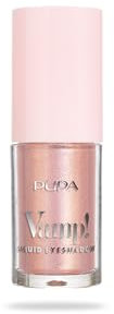 Pupa Ombretto Liquido Vamp! Colore 002 Golden Rose - Ombretto liquido dal Finish scintillante, lunga Tenuta, disponibile in 12 diverse Tonalità (Formato 4 ml)