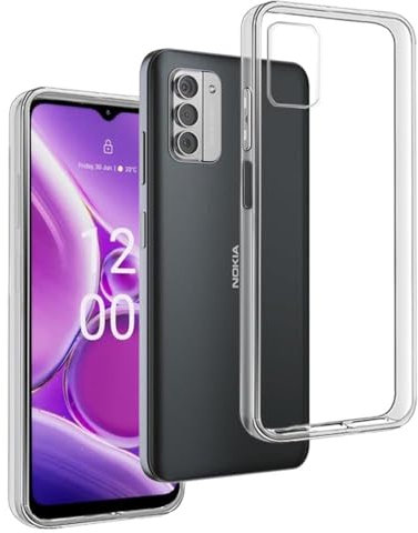 REY Cover in Gel TPU Trasparente per Nokia G42 5G, Ultra Sottile 0,33 mm, Morbido Flessibile, Custodia Silicone