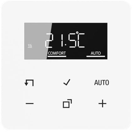 Jung BTCD1791WW JUNG Home Raumthermostat-Display Glas Alpinweiß