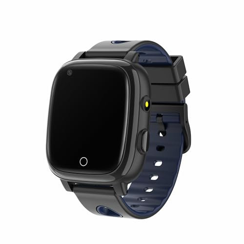 SWGOTA 2024 Smartwatch Kinder mit Telefonfunktion Fitnessuhr Kinder IP68 Wecker Schrittzähler für iOS Android Schwarz Roségold