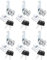 PATIKIL 3/4 Cabinet Cam Locks, 6 Pack Keyed Alike Cam Locks Set Zinc Alloy Storage Lock with Keys for File Drawer Mailbox Toolbox, Silver Tone