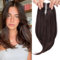 EMMOR 18 Zoll Licht Auburn Haar Toppers für Frauen Synthetisches Haar Toppers Haarteile Schweizer Basis mit 3 Clips in Wiglets Toppers haarteil für Frauen mit dünner werdendem Haar Grau Haarausfall