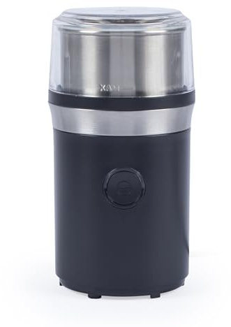 Petra Moulin à Café Électrique 210W, Moulin à Café avec Lame Inox & Bol Amovible, Capacité 70g, Broyeur pour Café/Épices/Poivre en Une Pression, Usage Simple et Rapide, Garantie 3 Ans