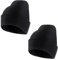 Cretosou 2 Stücks Winter Mütze Beanie Herren Strickmütze, Unisex Klassisch Beanie Strickmütze Mit Umschlag Beanie, Wollmütze Für Frauen Herren Liebhaber (DE/NL/SE/PL, Numerisch, 64, Schwarz)