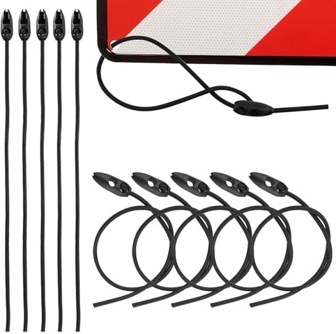 KHDULQ Gepäckspanner Spanngurte,10 Stück Gummispanner für Warntafel Italien Fahrradträger Nummernschild Fahrradträger Spanngurtaufroller 50cm Befestigungsgurt Zurrgurt Multifunktional Einstellbare