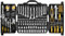 VEVOR 207-Piece Mechanics Tool Set, 1/4 3/8 1/2 Drive Sockets, SAE and Metric Mechanic Tool Kit with Bits, Wrenches, Ratchet Handle, Accessories, and Plastic Storage Case, for Automotive Repair
