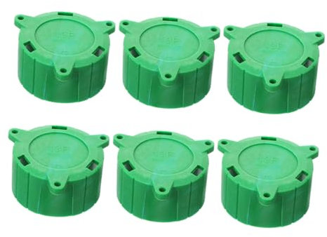 Didiseaon 6pcs 13 Pin Trailer Connector Cover Dust Caps Green Trailer Plug Protective Holder for Caravan Supplies