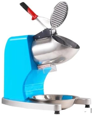 Tritaghiaccio elettrico da 220 libbre all'ora, con 4 lame in acciaio inossidabile, for ghiaccio tritato(Blue220lbs)