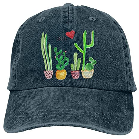 Waschbar Schirmmütze Kakteen Kaktus Liebe Flat Hüte Cool Baseball Cap Für Erwachsenen Sommer Herren
