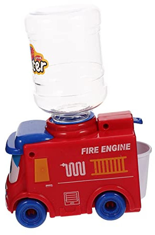 GETAJGHSD Mini Water Dispenser Fire Truck Design Interactive Educational Water Cooler for Pretend Play Encourages Intelligence and Parent Bonding