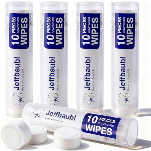 Jeffbaubl 200 Stück Komprimierte Handtücher, Handtuchpillen, 20 Boxen | Gepresstes Mini Handtuch, Mini Komprimierte Absorptionshandtücher for Reisen, Camping, Outdoor, Sport, Tragbar Tabletten