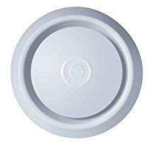 100mm Round Ceiling Extract Valve Adjustable Air Vent Grille Anemostat Diffuser Hose Ventilation Cover Cap Hit&Miss (100mm)