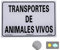 Normaluz RD20665 - Señal Adhesiva Transportes De Animales Vivos Adhesivo de Vinilo 20x30 cm