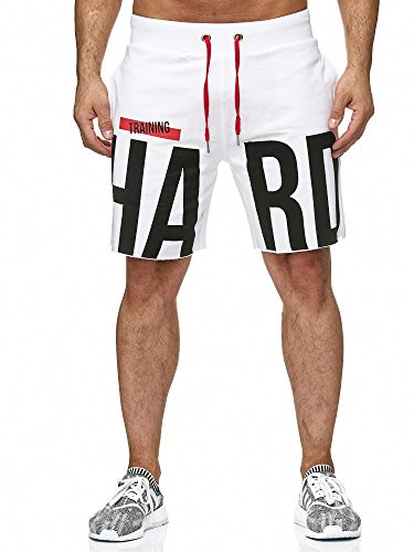 Redbridge Premium Shorts Trainingshose kurz Jogginghose Sporthose Weiß XL