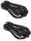 2pcs/Pack schwarz 5m/16.4ft DC Verlängerungskabel Stecker auf Buchse Stecker Verlängerungskabel 2.5mm * 5.5mm Stecker Netzteil, Power Plug Hohlstecker ，Strom verlängerungskabel