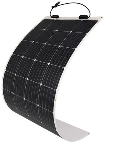Renogy Panel Solar Flexible 175W 12V Monocristalino, Placa Solar Portatil, Cargador de Sistema de Energía Fotovoltaico para Casa, Autocaravana, Barco, Furgoneta, Marino,Impermeable